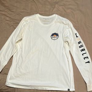 Hurley White Long Sleeve shirt XL